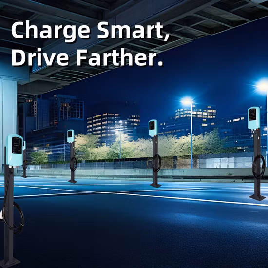 Veículo elétrico à prova d'água Type1/2 carro 7/11/22kw AC carregador EV com revestimento de plástico